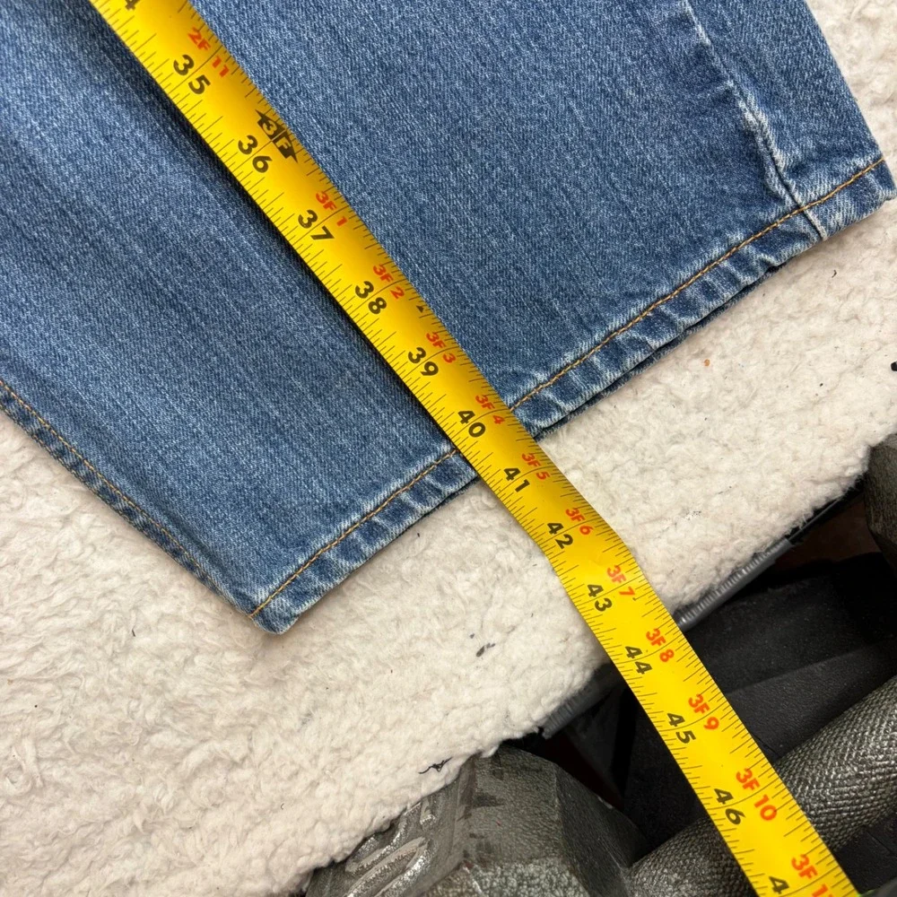 Y2K Levis 569 Loose Straight Jeans Mens 36x30 Blue Baggy Denim great FADE